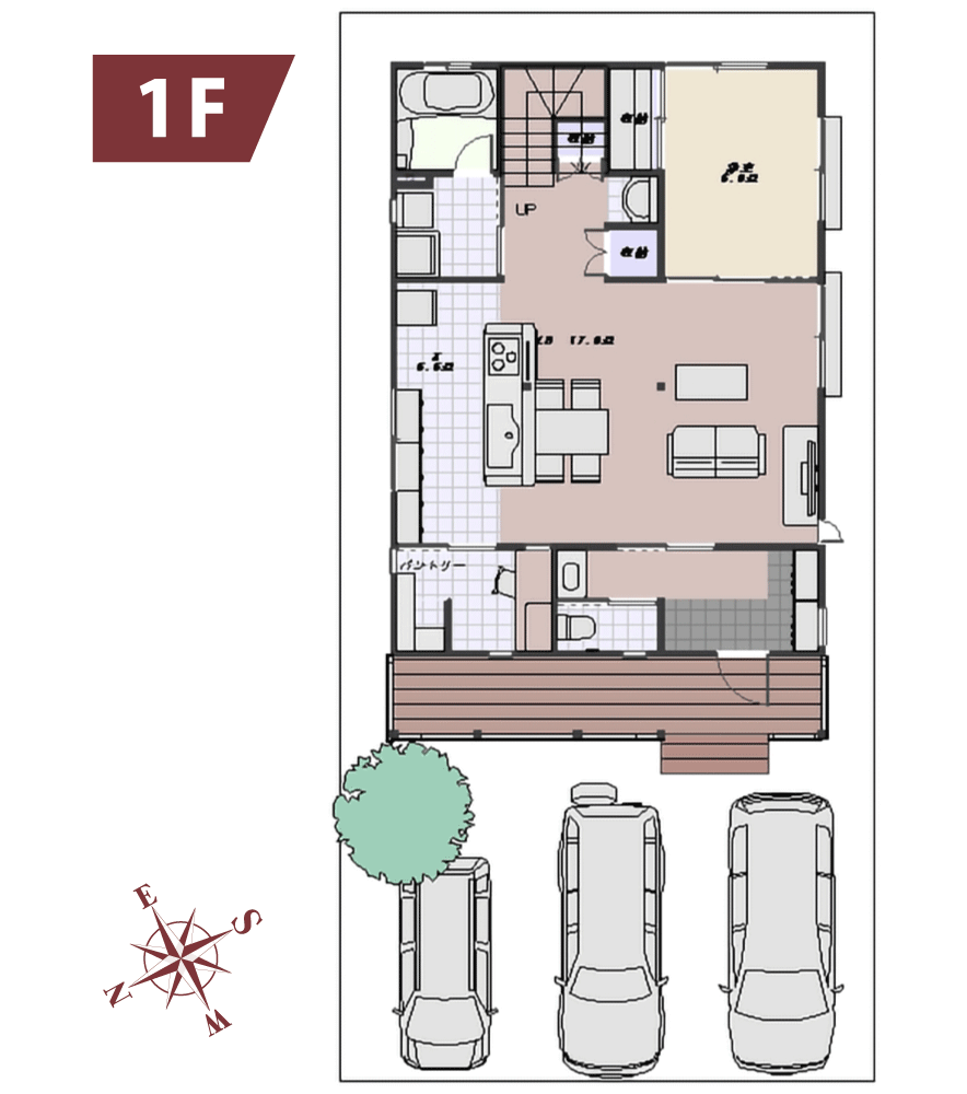 東新町1丁目Toshinchoの家Ⅴ floor map 1F
