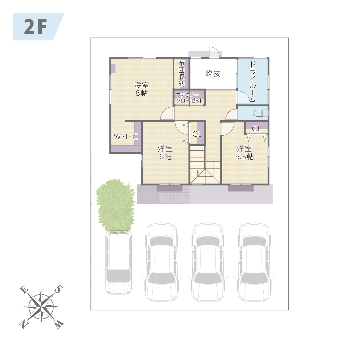 【model House】HIGH CLASS  GARDEN TERRACE Seiroyamaの家Ⅱ モデルハウス売却いたします floor map 2F