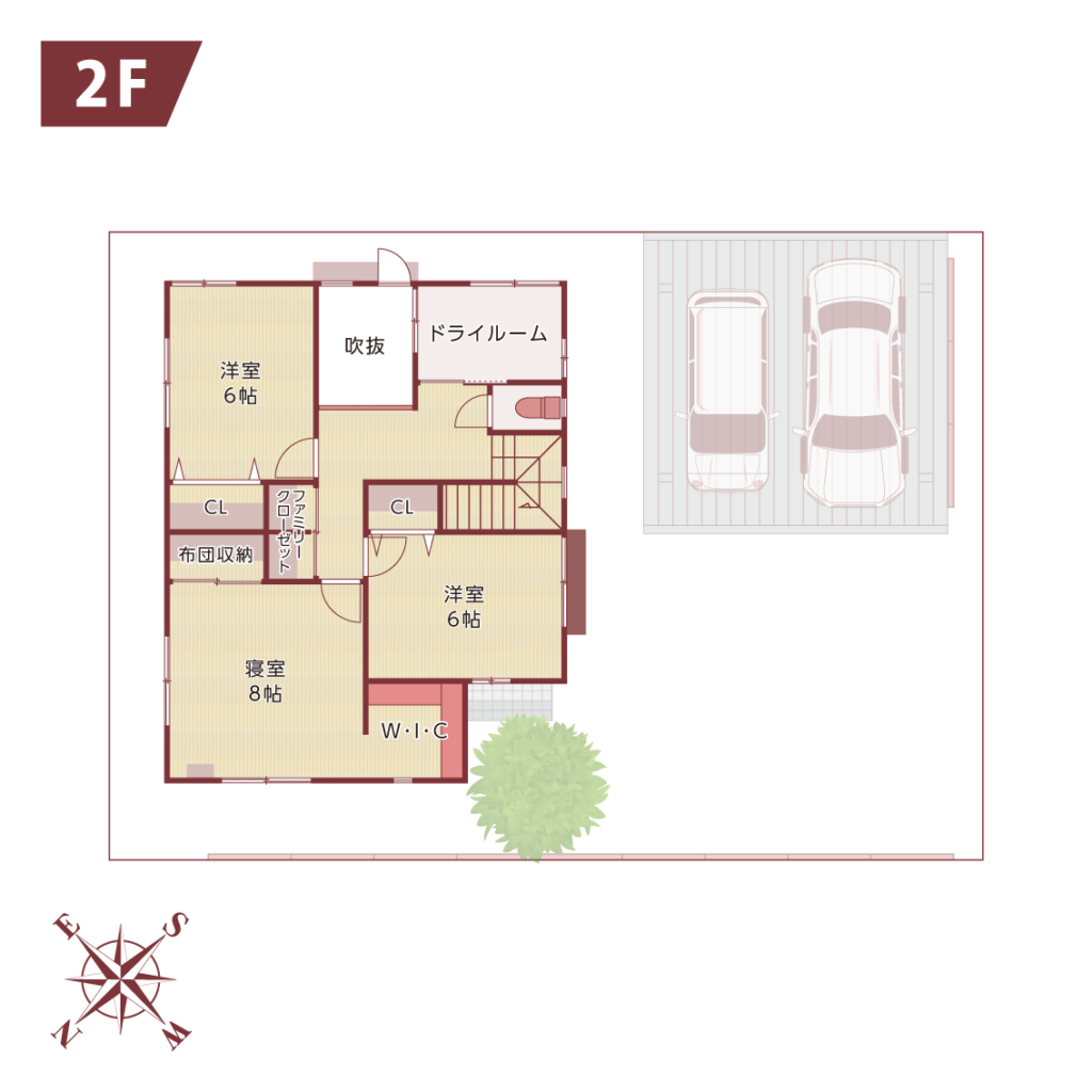 Yutakachoの家 floor map 2F
