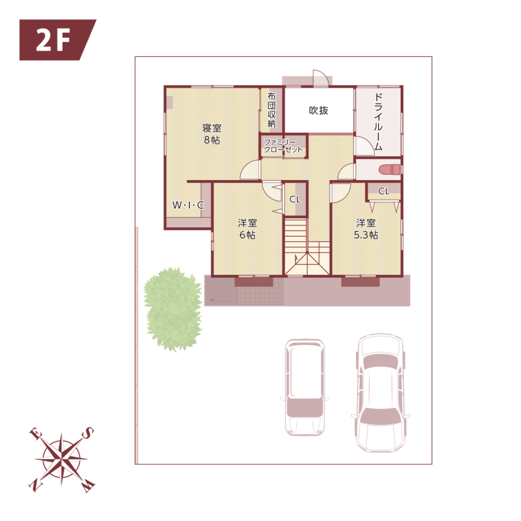 GARDEN TERRACE Seiroyamaの家Ⅱ floor map 2F