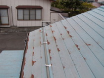 屋根板金からの漏水